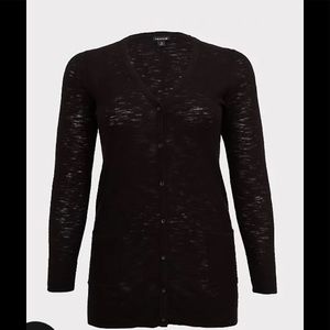 TORRID BLACK CARDIGAN